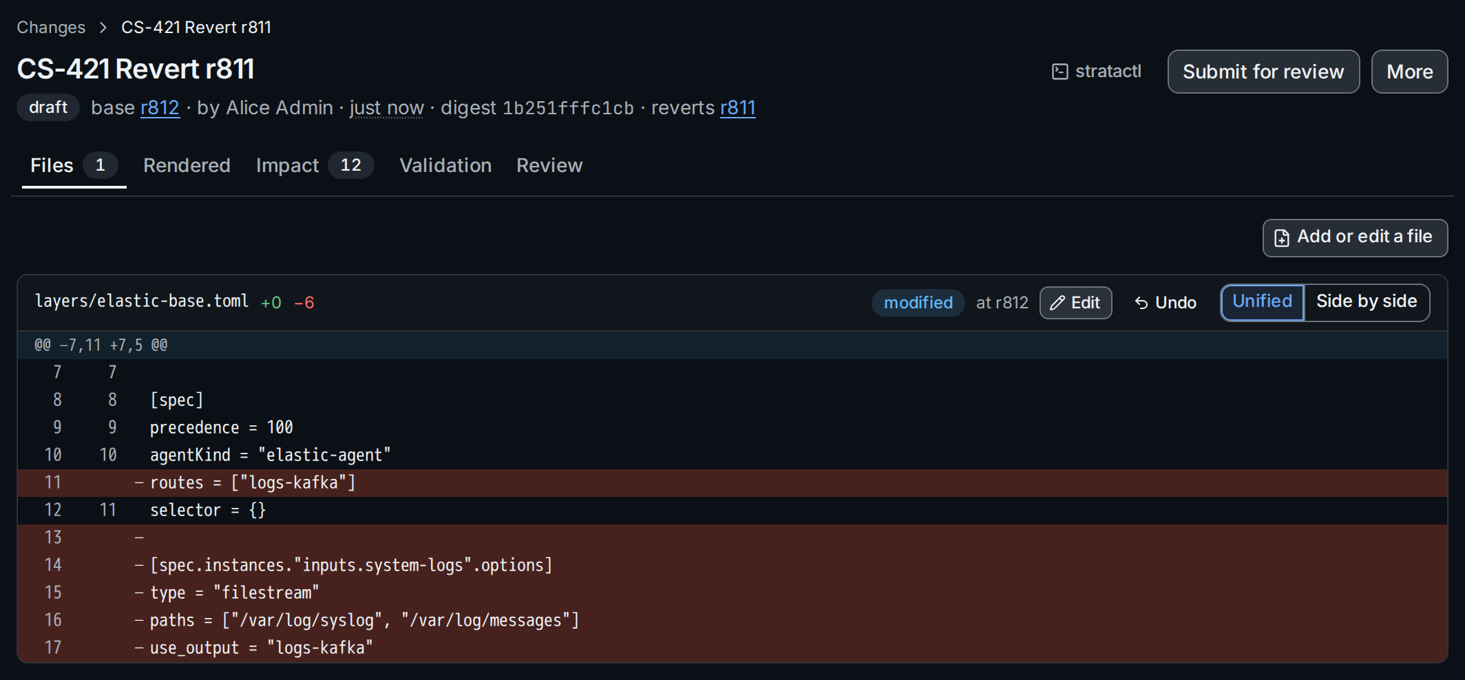 The draft CS-421 created by reverting r811: it reverts r811 and changes layers/elastic-base.toml back